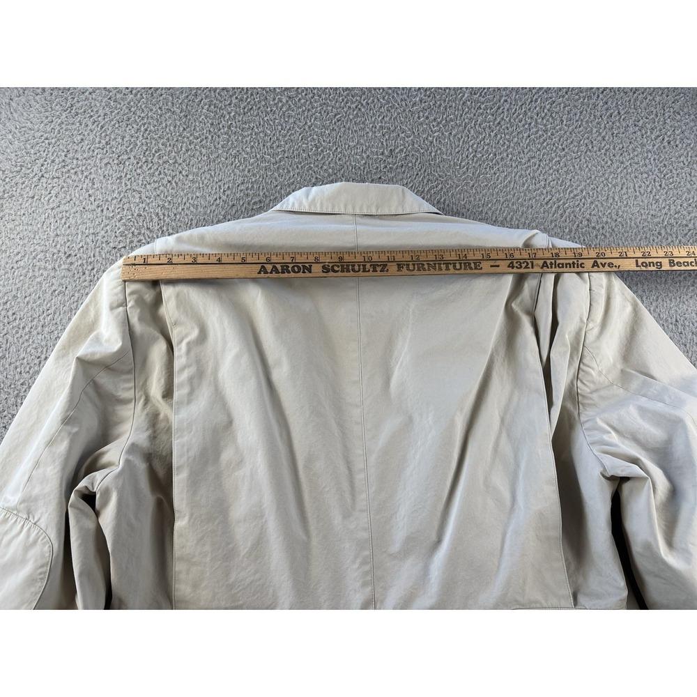 Vintage Banana Republic Safari Blazer Mens 44 Chore Coat Bush Khaki Field - Picture 14 of 16